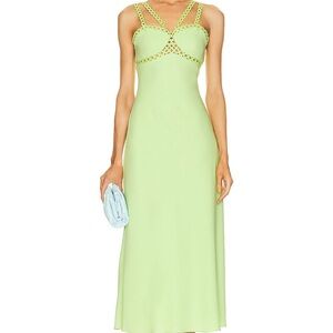 Jonathan Simkhai Lime Green Midi Dress